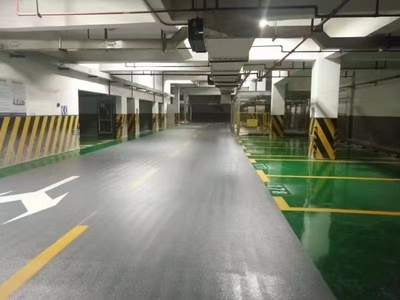 车库通道橘纹环氧地坪
