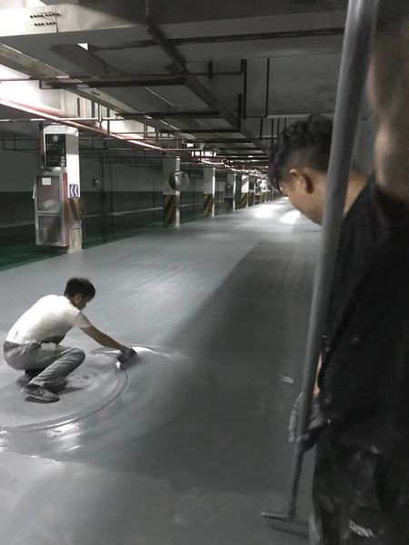 车库通道橘纹环氧地坪